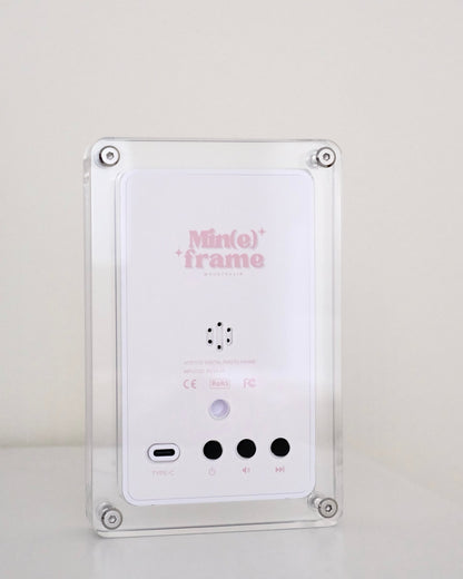 The back of Min(e) Frame without stand